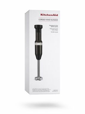 KitchenAid Corded Hand Blender - Matte Black and Stainless